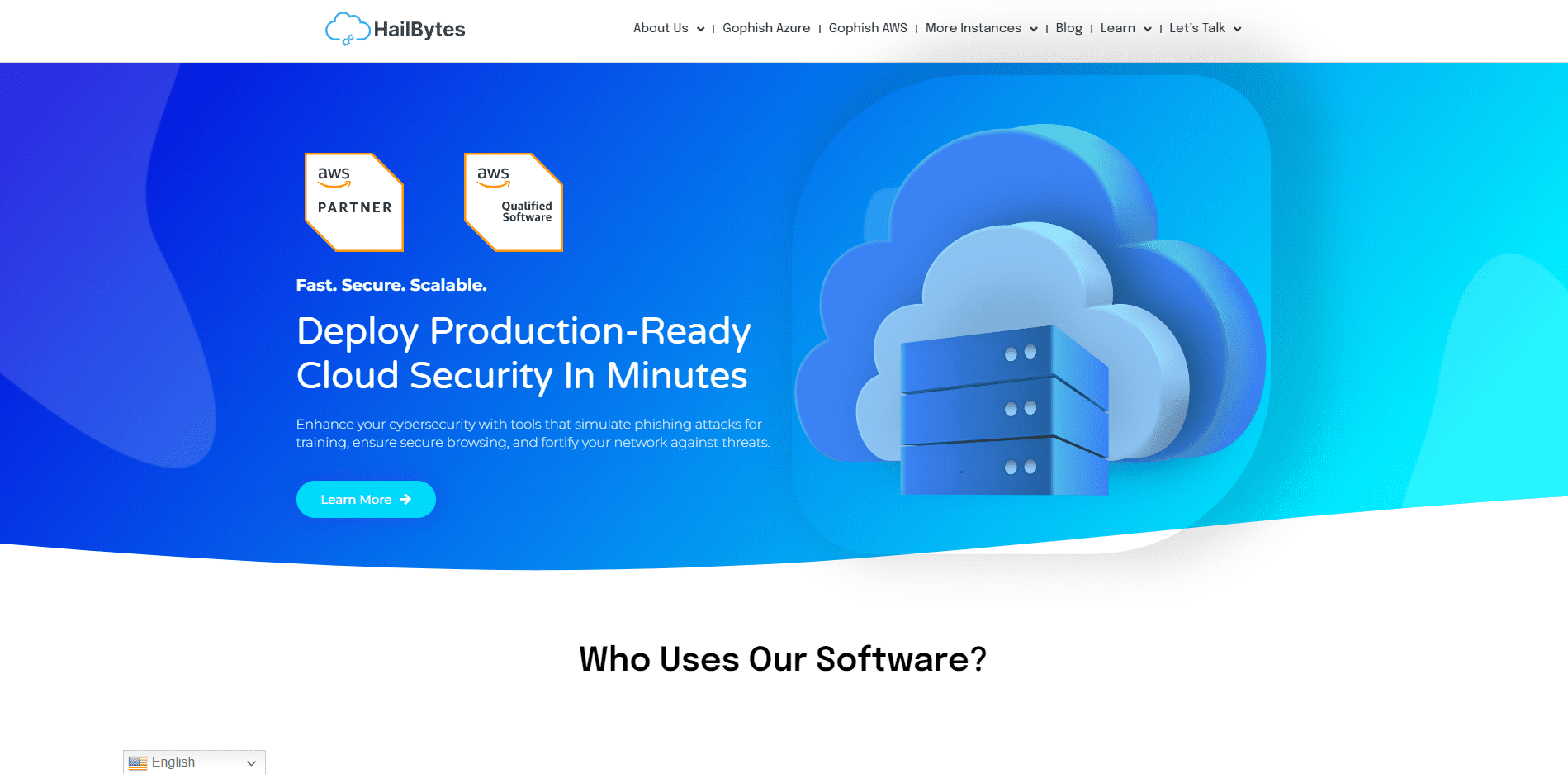 Hailbytes Homepage screenshot