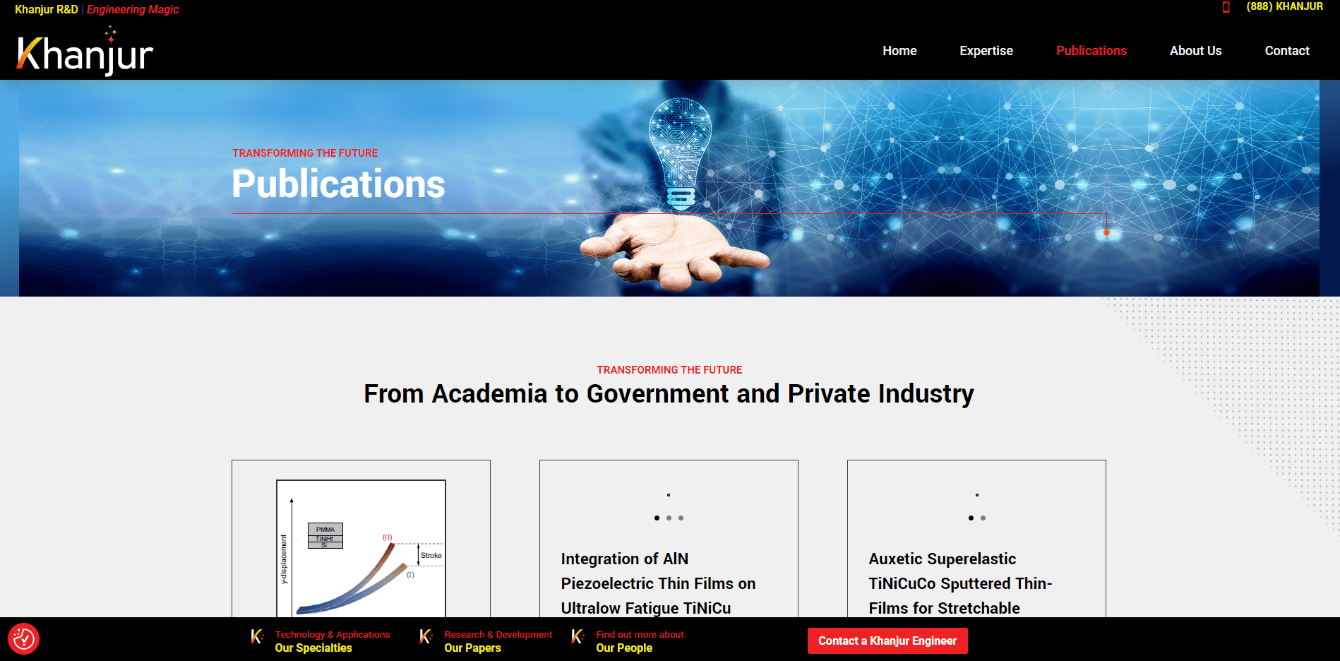 Khanjur Publications Homepage screenshot